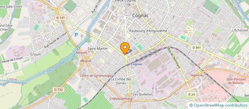 localisation de l'entreprise SCI BOUINOT à COGNAC