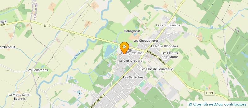 localisation de l'entreprise SCI BOUISSOU à LAILLY-EN-VAL