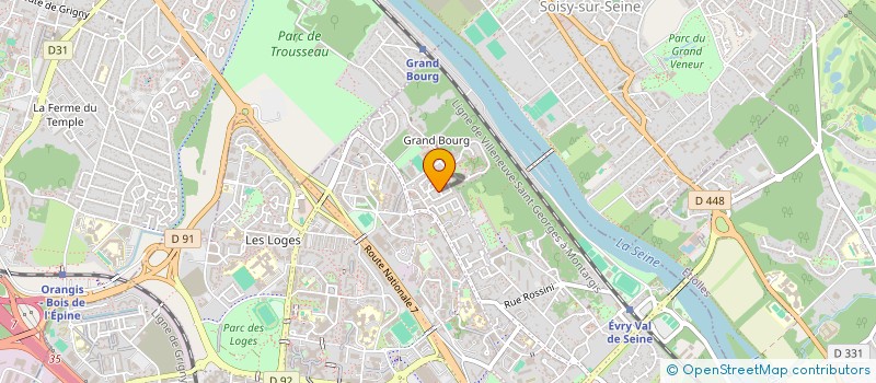 localisation de l'entreprise SCI BOUKERDOUN à EVRY-COURCOURONNES