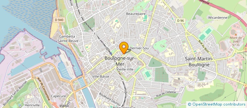 localisation de l'entreprise SCI BOUL-BESS  BOULOGNE-SUR-MER