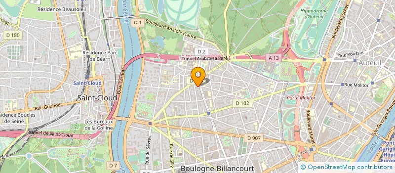 localisation de l'entreprise SCI BOUL INVEST à BOULOGNE-BILLANCOURT