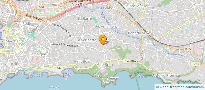 localisation de l'entreprise SCI BOUL'MICH  TOULON