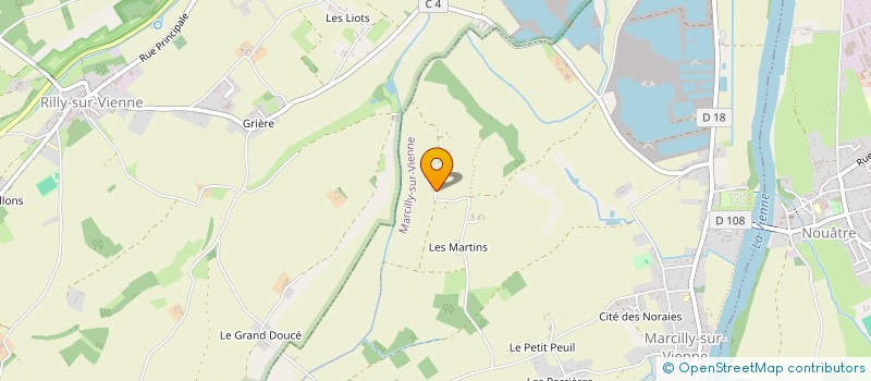 localisation de l'entreprise SCI BOULAINERIE  MARCILLY-SUR-VIENNE