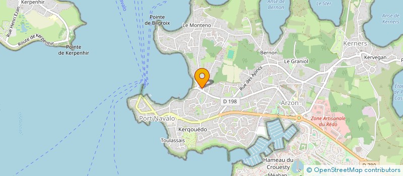 localisation de l'entreprise SCI BOULAIRE GUINET  ARZON