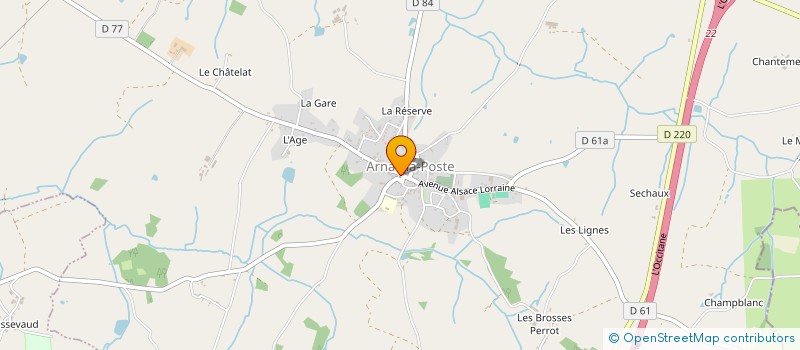 localisation de l'entreprise SCI BOULANGE ARNACOISE à ARNAC-LA-POSTE