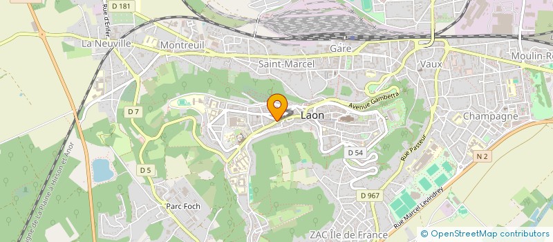 localisation de l'entreprise SCI BOULANGER à LAON