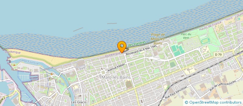 localisation de l'entreprise SCI BOULANGER KERCKAERT à DUNKERQUE