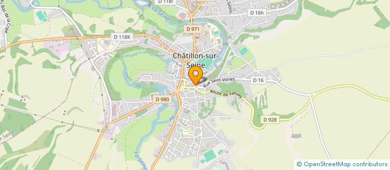 localisation de l'entreprise SCI BOULANGERIE DOREE  CHATILLON-SUR-SEINE