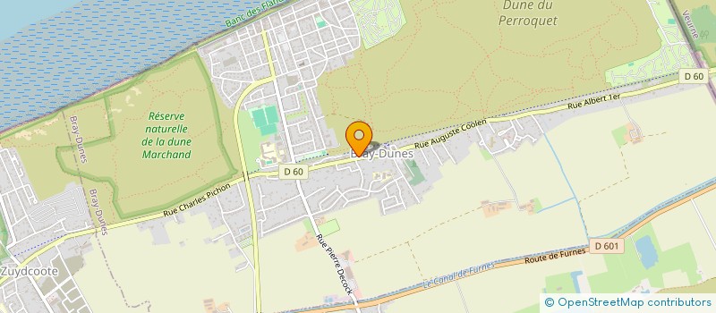 localisation de l'entreprise SCI BOULANGERIE PATISSERIE  BRAY-DUNES