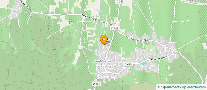 localisation de l'entreprise SCI BOULANNE  SAINT-VICTOR-LA-COSTE