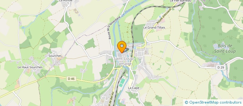 localisation de l'entreprise SCI BOULAT  SAINT-LOUP-LAMAIRE