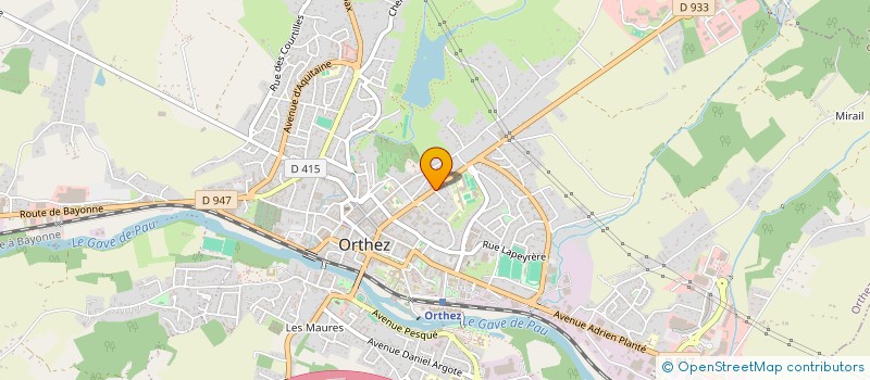 localisation de l'entreprise SCI BOULAU  ORTHEZ