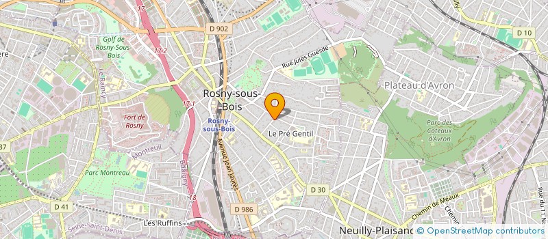localisation de l'entreprise SCI BOULAY à ROSNY-SOUS-BOIS