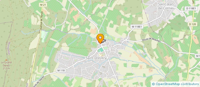 localisation de l'entreprise SCI BOULBES  SAINT-DREZERY