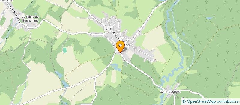 localisation de l'entreprise SCI BOULE DE NEIGE  ATHESANS-ETROITEFONTAINE