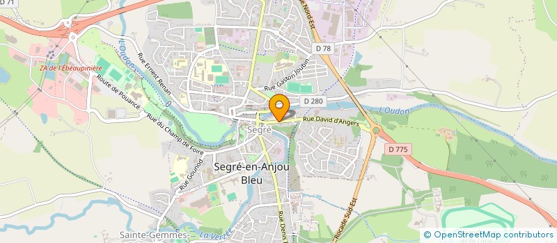 localisation de l'entreprise SCI BOULEAU COIFFIER à SEGRE-EN-ANJOU BLEU