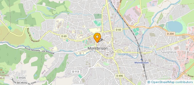 localisation de l'entreprise SCI BOULEVARD 28  MONTBRISON