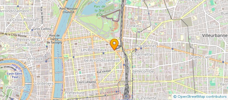 localisation de l'entreprise SCI BOULEVARD BELGES  LYON