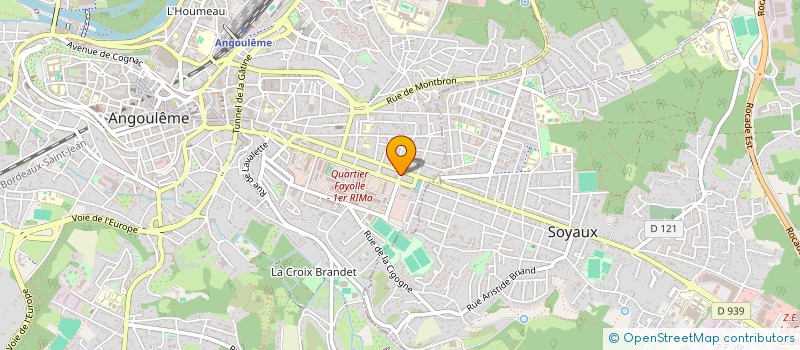 localisation de l'entreprise SCI BOULEVARD CHANZY à ANGOULEME