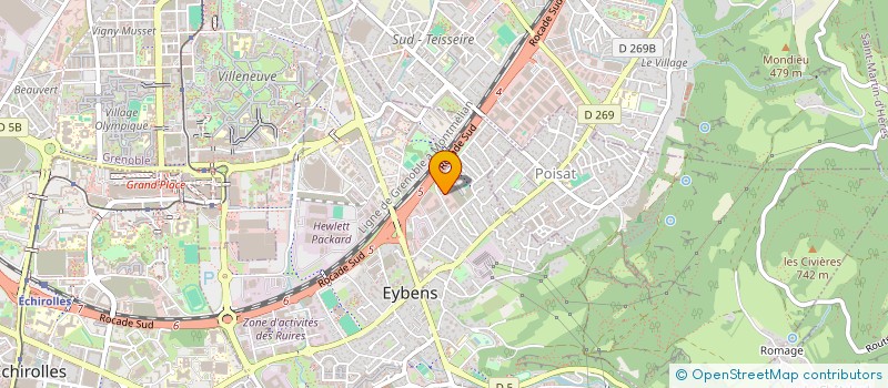 localisation de l'entreprise SCI BOULEVARD DE LA CHANTOURNE  EYBENS