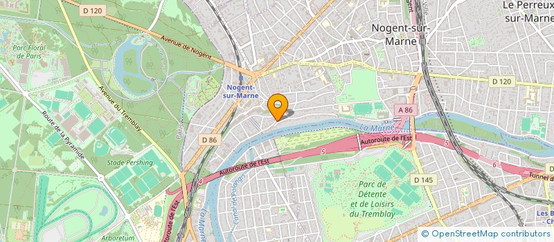 localisation de l'entreprise SCI BOULEVARD DE LA MARNE  NOGENT-SUR-MARNE