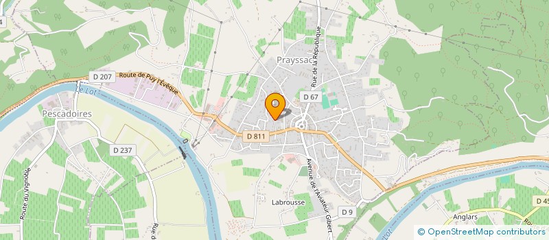 localisation de l'entreprise SCI BOULEVARD DE LA PAIX  PRAYSSAC