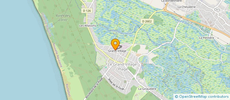 localisation de l'entreprise SCI BOULEVARD DE LA PLAGE  LE GRAND-VILLAGE-PLAGE