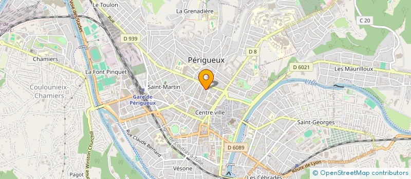 localisation de l'entreprise SCI BOULEVARD DE LA PLAGE à PERIGUEUX