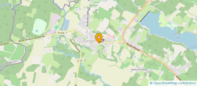 localisation de l'entreprise SCI BOULEVARD DES PYRENEES  CAZAUBON