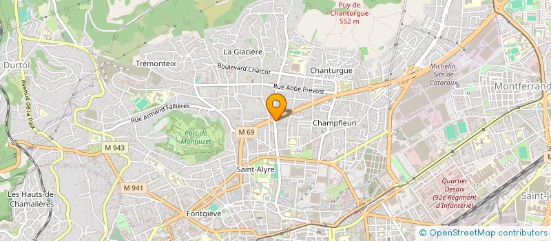 localisation de l'entreprise SCI BOULEVARD NORD  CLERMONT-FERRAND