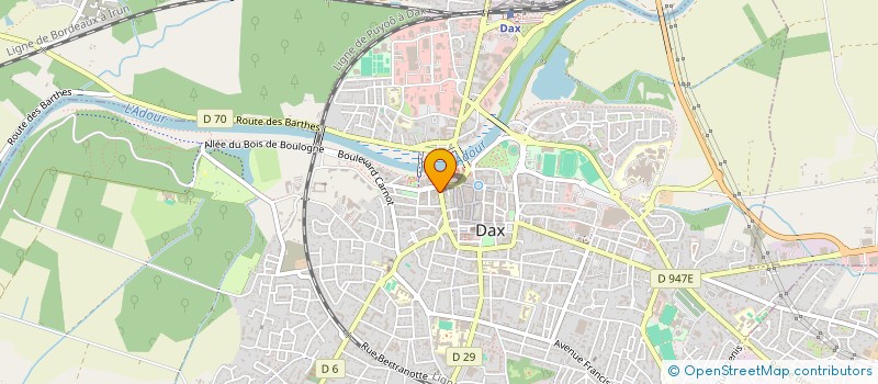 localisation de l'entreprise SCI BOULEVARD THERMAL à DAX