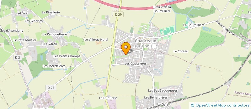 localisation de l'entreprise SCI BOULEVARD THIERS à CHANCEAUX-SUR-CHOISILLE