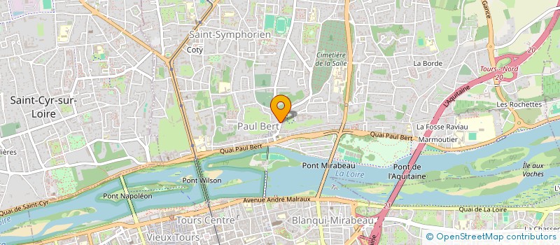 localisation de l'entreprise SCI BOULIACY  TOURS