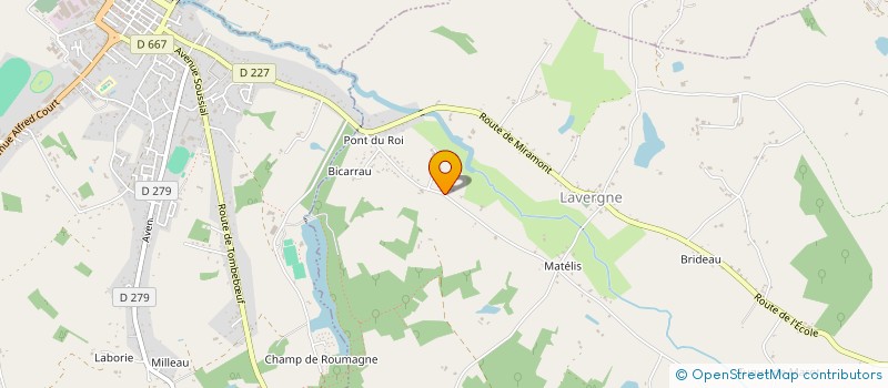 localisation de l'entreprise SCI BOULLE  LAVERGNE