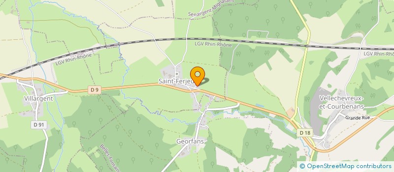 localisation de l'entreprise SCI BOULLET  SAINT-FERJEUX