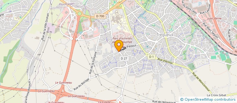 localisation de l'entreprise SCI BOULLIGH-EISA  TREGUEUX