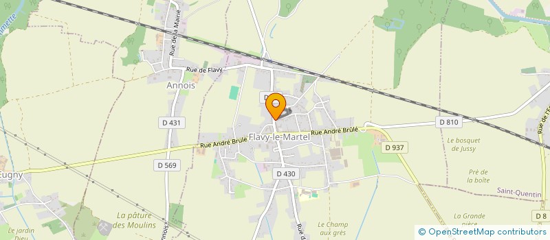 localisation de l'entreprise SCI BOULNOIS à FLAVY-LE-MARTEL