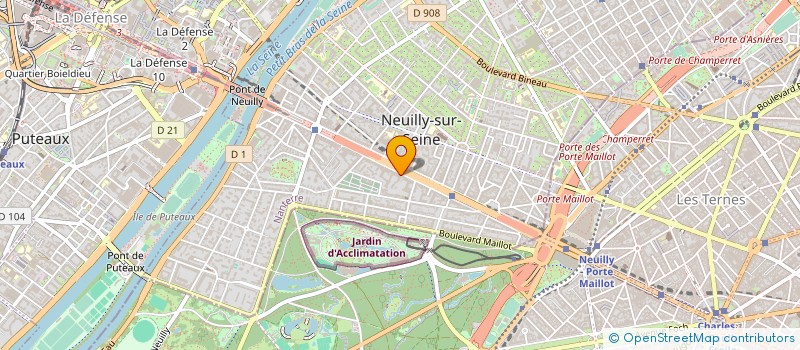 localisation de l'entreprise SCI BOULOGNE - 8 RUE DE MEUDON à NEUILLY-SUR-SEINE