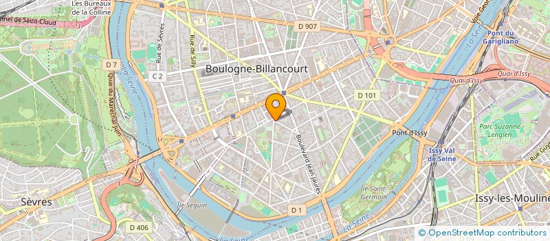 localisation de l'entreprise SCI BOULOGNE-CLAMART à BOULOGNE-BILLANCOURT