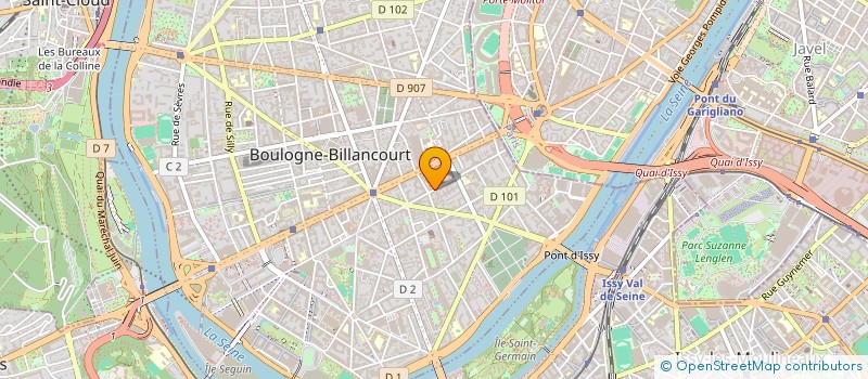 localisation de l'entreprise SCI BOULOGNE DASSAULT à BOULOGNE-BILLANCOURT