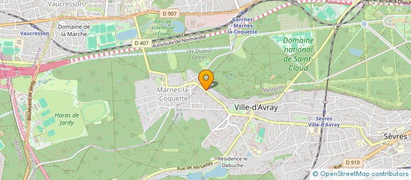 localisation de l'entreprise SCI BOULOGNE MARMOTTAN  VILLE-D'AVRAY