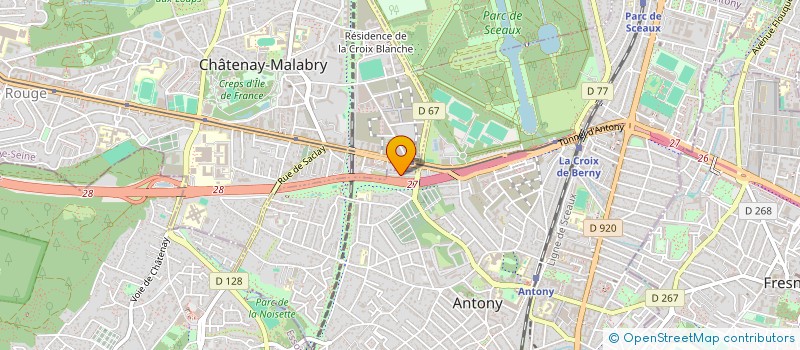 localisation de l'entreprise SCI BOULOGNE MEUDON à ANTONY