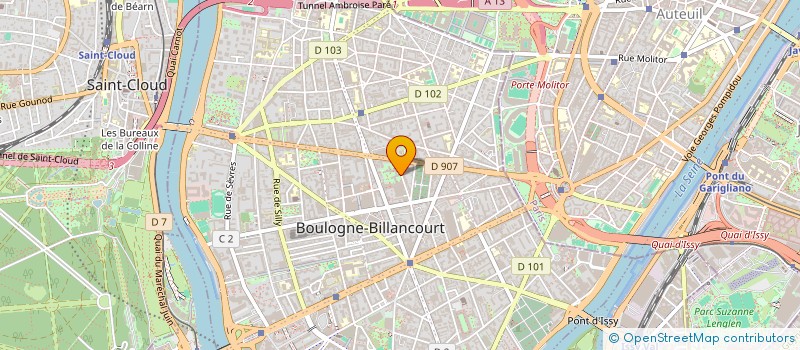 localisation de l'entreprise SCI BOULOGNE SAINT DENIS à BOULOGNE-BILLANCOURT