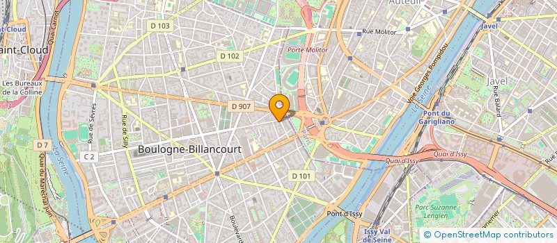 localisation de l'entreprise SCI BOULOGNEG à BOULOGNE-BILLANCOURT