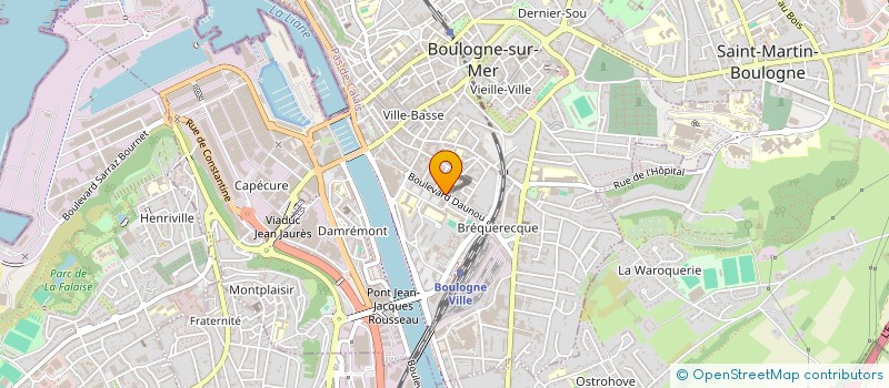 localisation de l'entreprise SCI BOULONNAISE CONSTRUCTION  BOULOGNE-SUR-MER