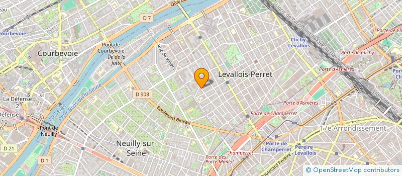 localisation de l'entreprise SCI BOULOUT à LEVALLOIS-PERRET