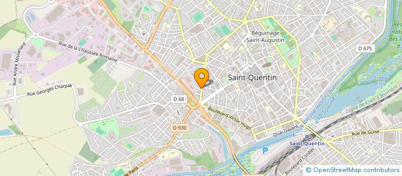 localisation de l'entreprise SCI BOULPAT à SAINT-QUENTIN