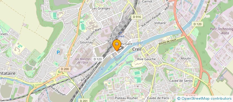 localisation de l'entreprise SCI BOULTAM  CREIL