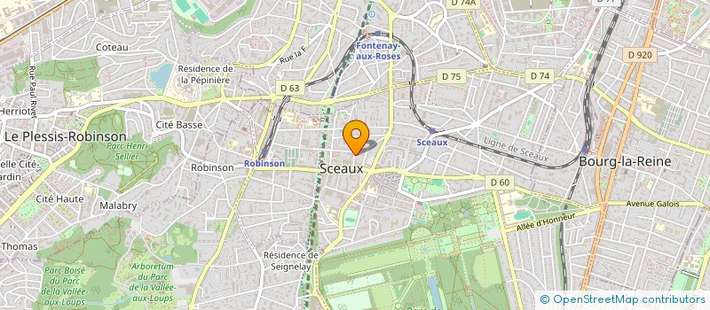 localisation de l'entreprise SCI BOULY DE LESDAIN à SCEAUX