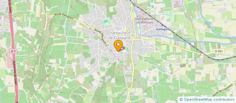 localisation de l'entreprise SCI BOUM  CHATEAUNEUF-DE-GADAGNE